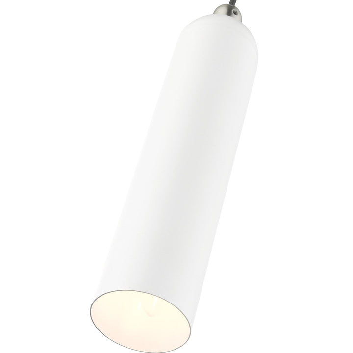 1 Light White Pendant