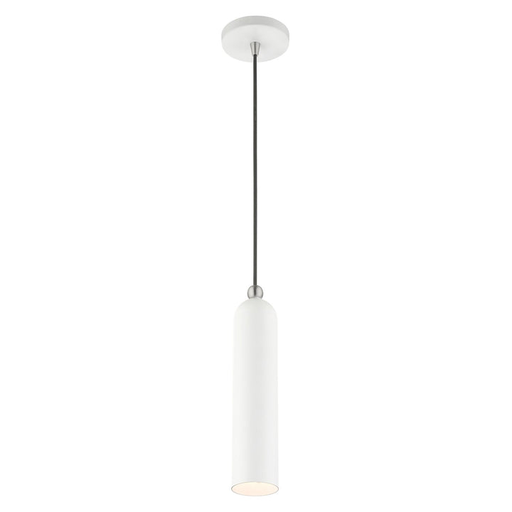 1 Light White Pendant
