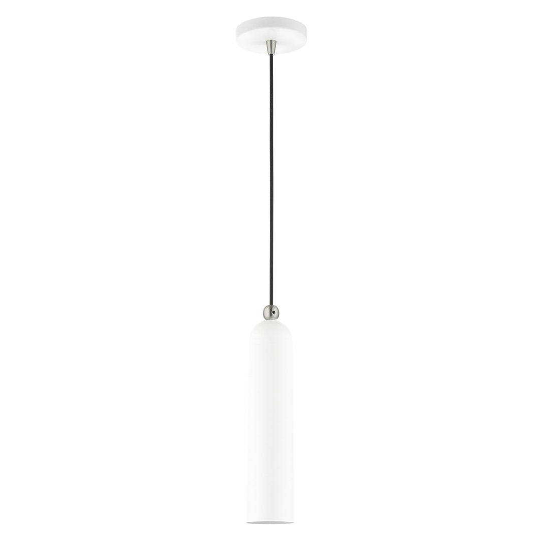 1 Light White Pendant