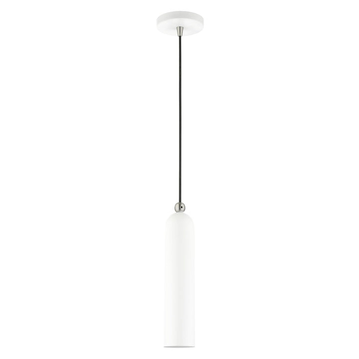 1 Light White Pendant