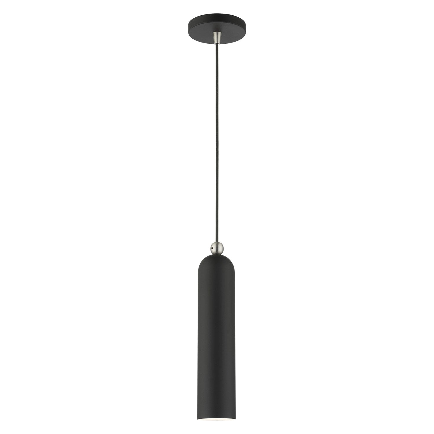 1 Light Black Pendant by Livex Lighting