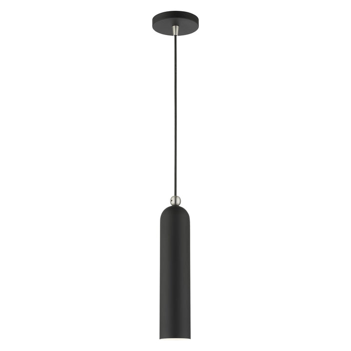 1 Light Black Pendant by Livex Lighting
