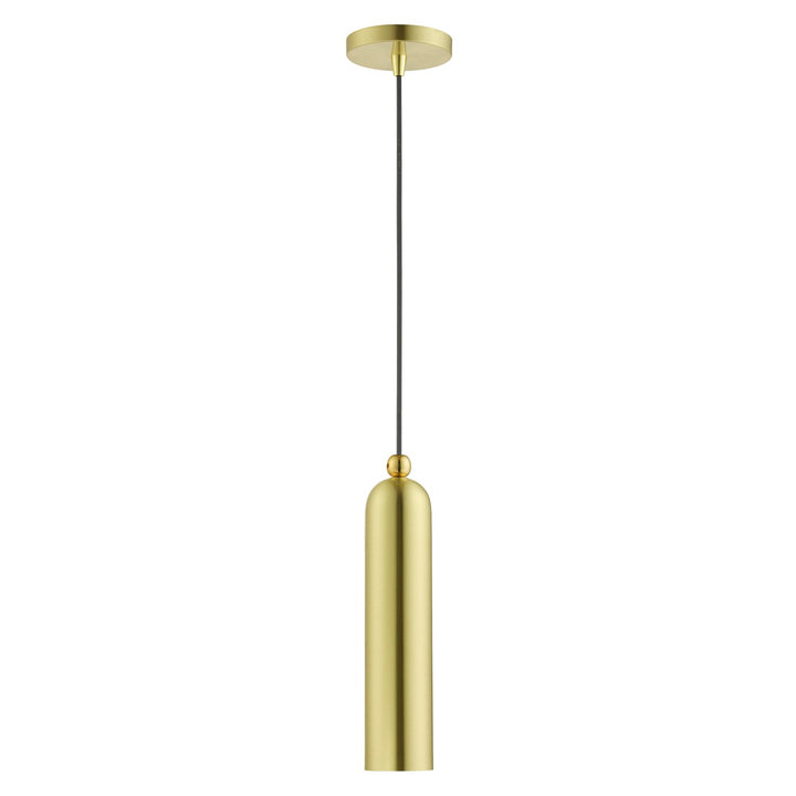 1 Light Satin Brass Pendant