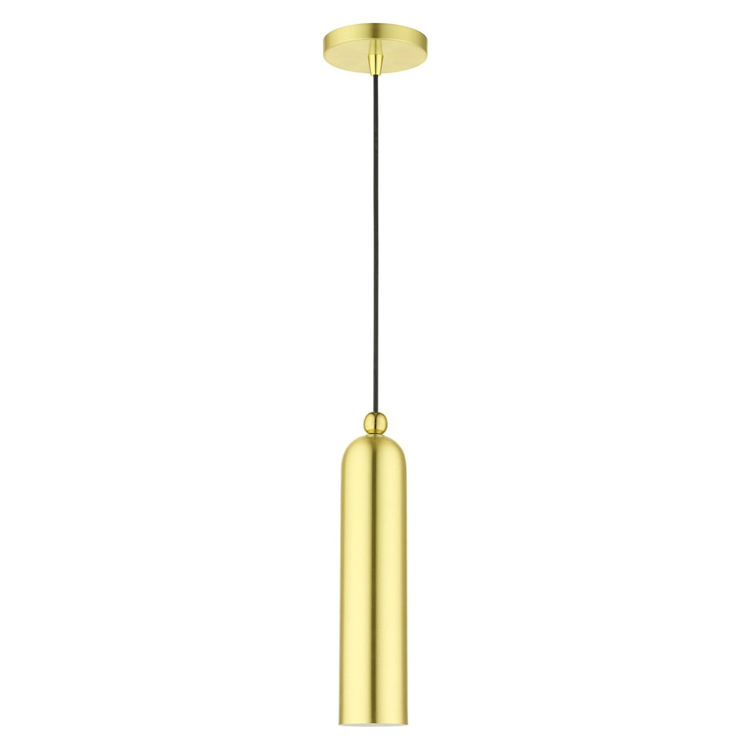 1 Light Satin Brass Pendant