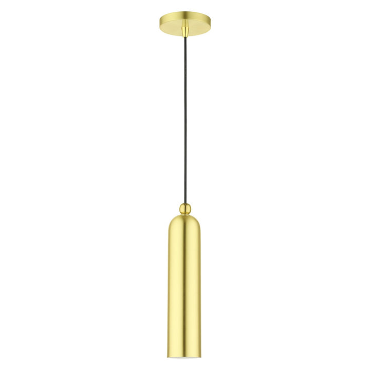 1 Light Satin Brass Pendant