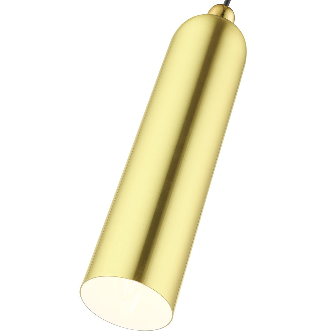 1 Light Satin Brass Pendant