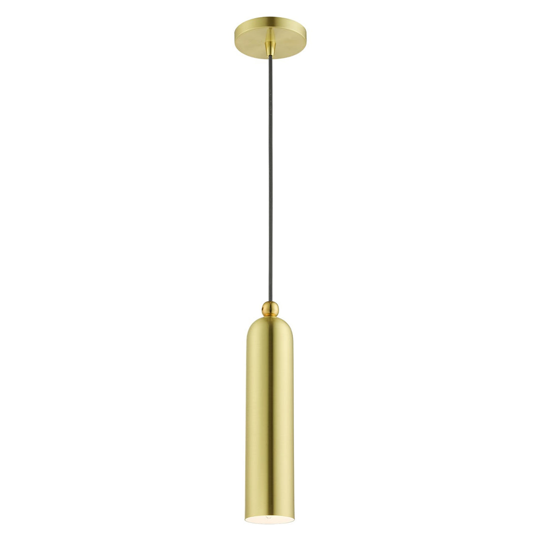 1 Light Satin Brass Pendant