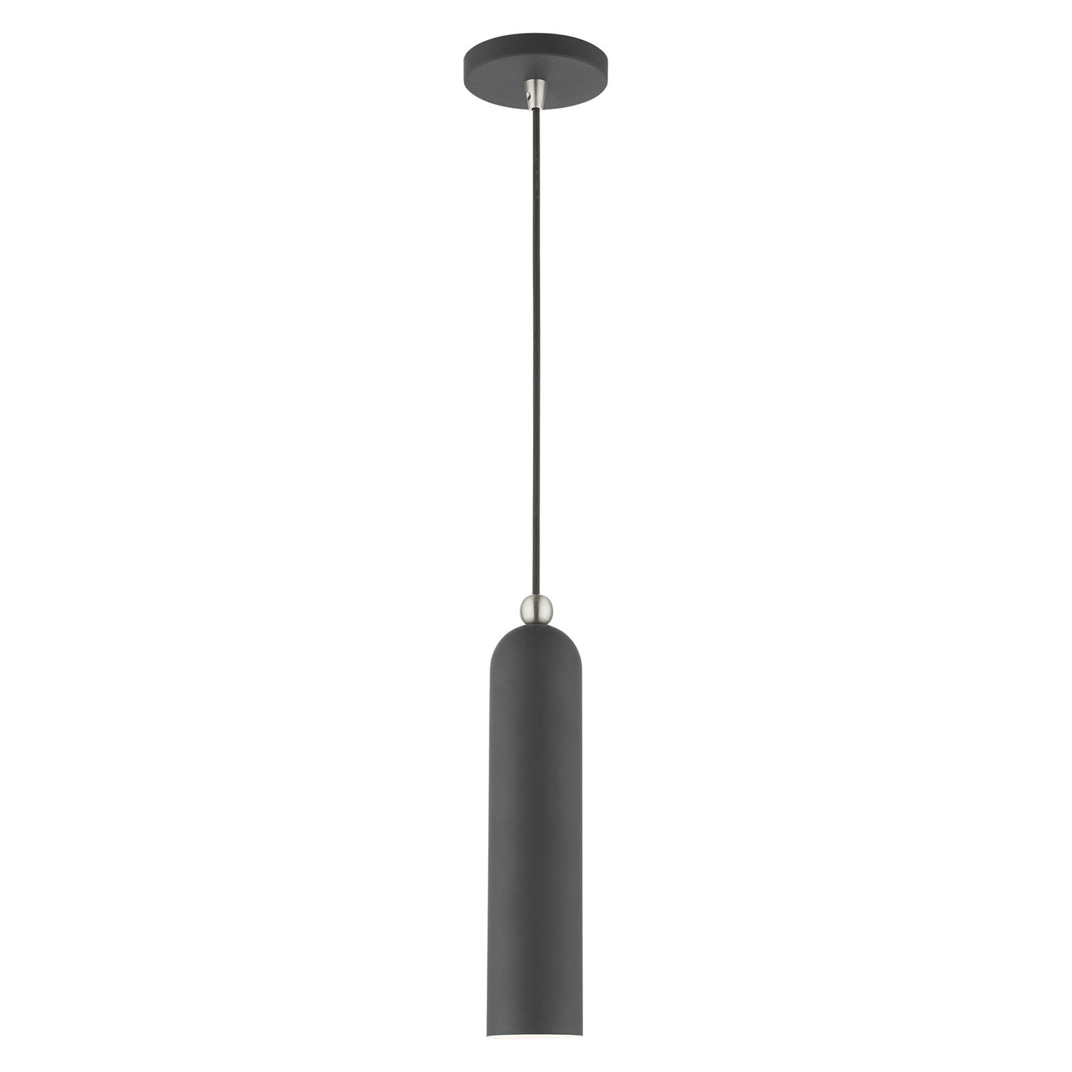 1 Light Scandinavian Gray Pendant by Livex Lighting