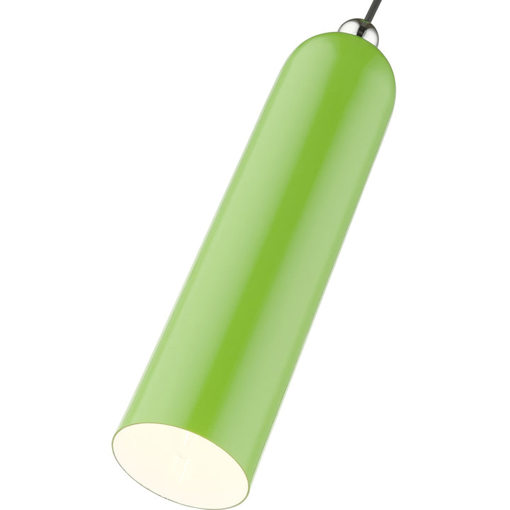 1 Light Shiny Apple Green Pendant