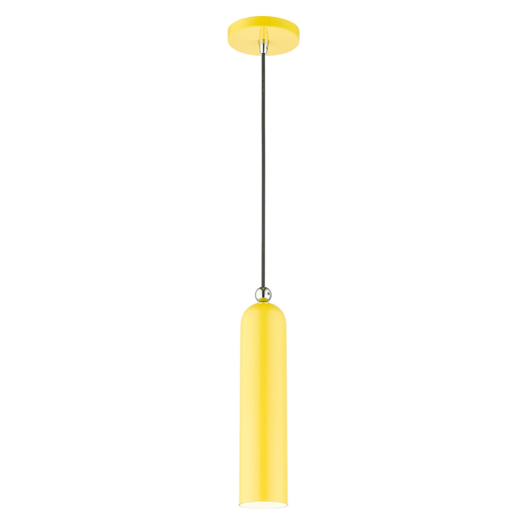 1 Light Shiny Yellow Pendant