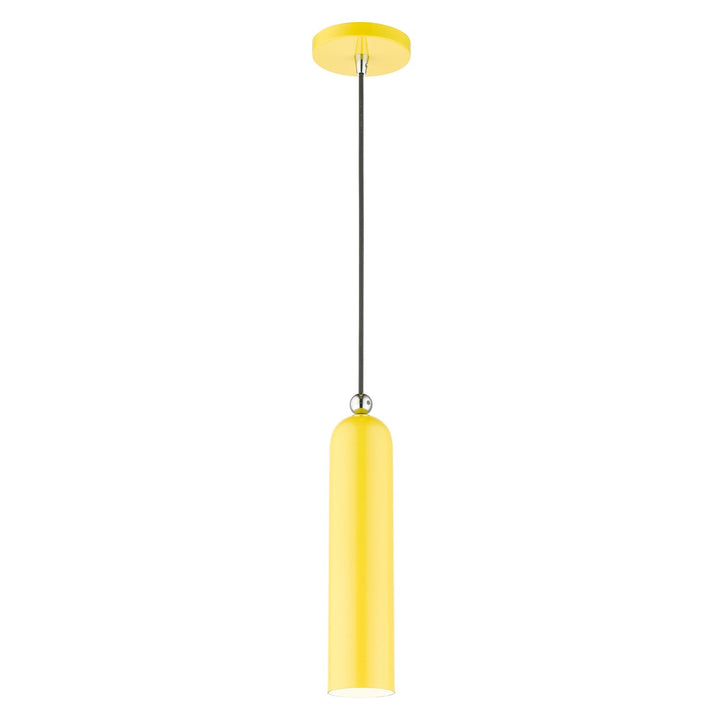 1 Light Shiny Yellow Pendant