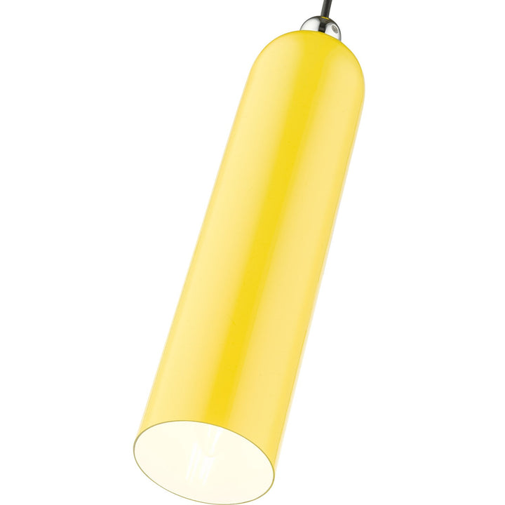 1 Light Shiny Yellow Pendant