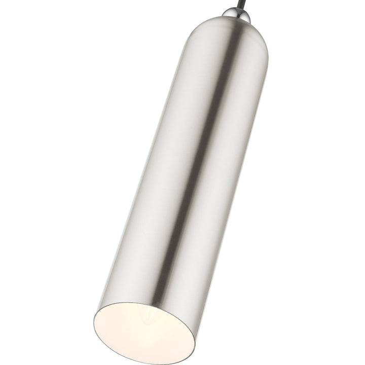 1 Light Brushed Nickel Pendant