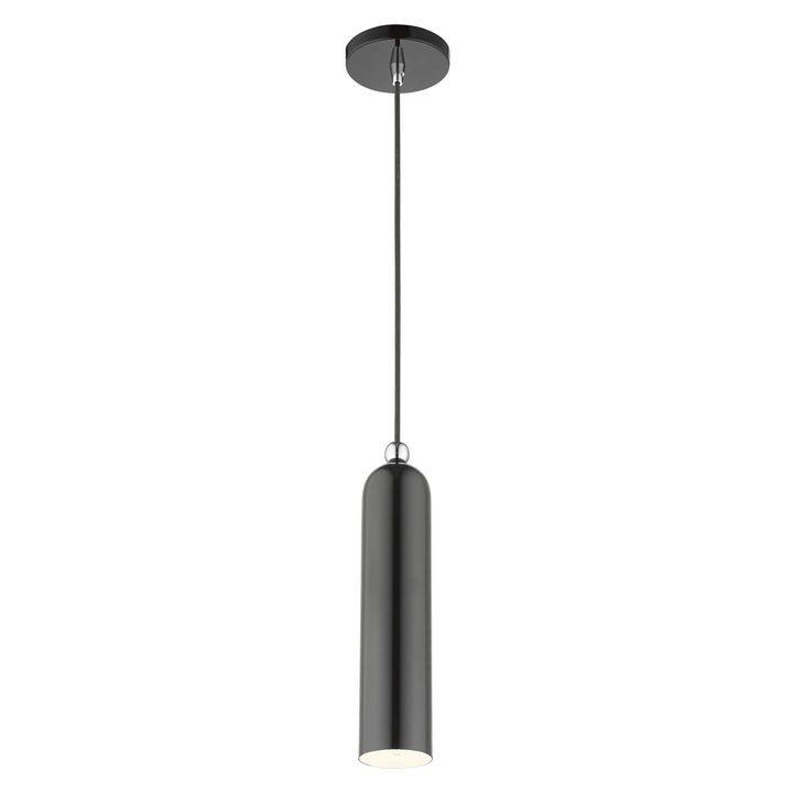 1 Light Shiny Dark Gray Pendant