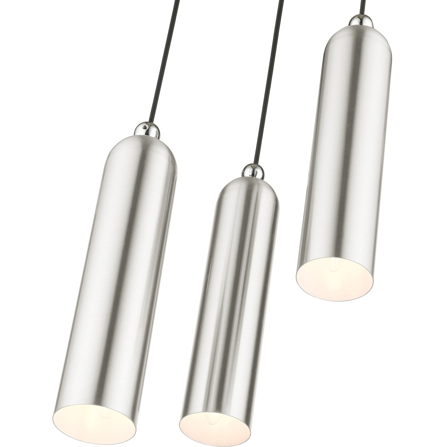 3 Light Brushed Nickel Pendant