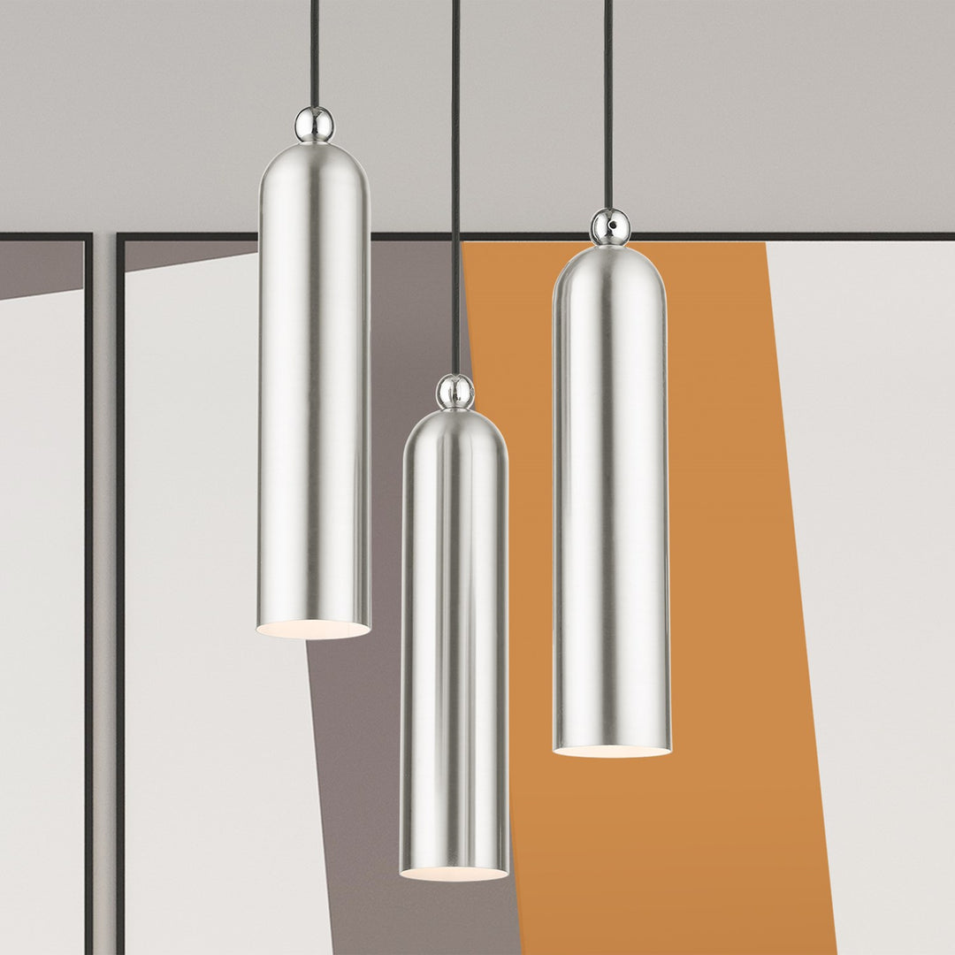 3 Light Brushed Nickel Pendant