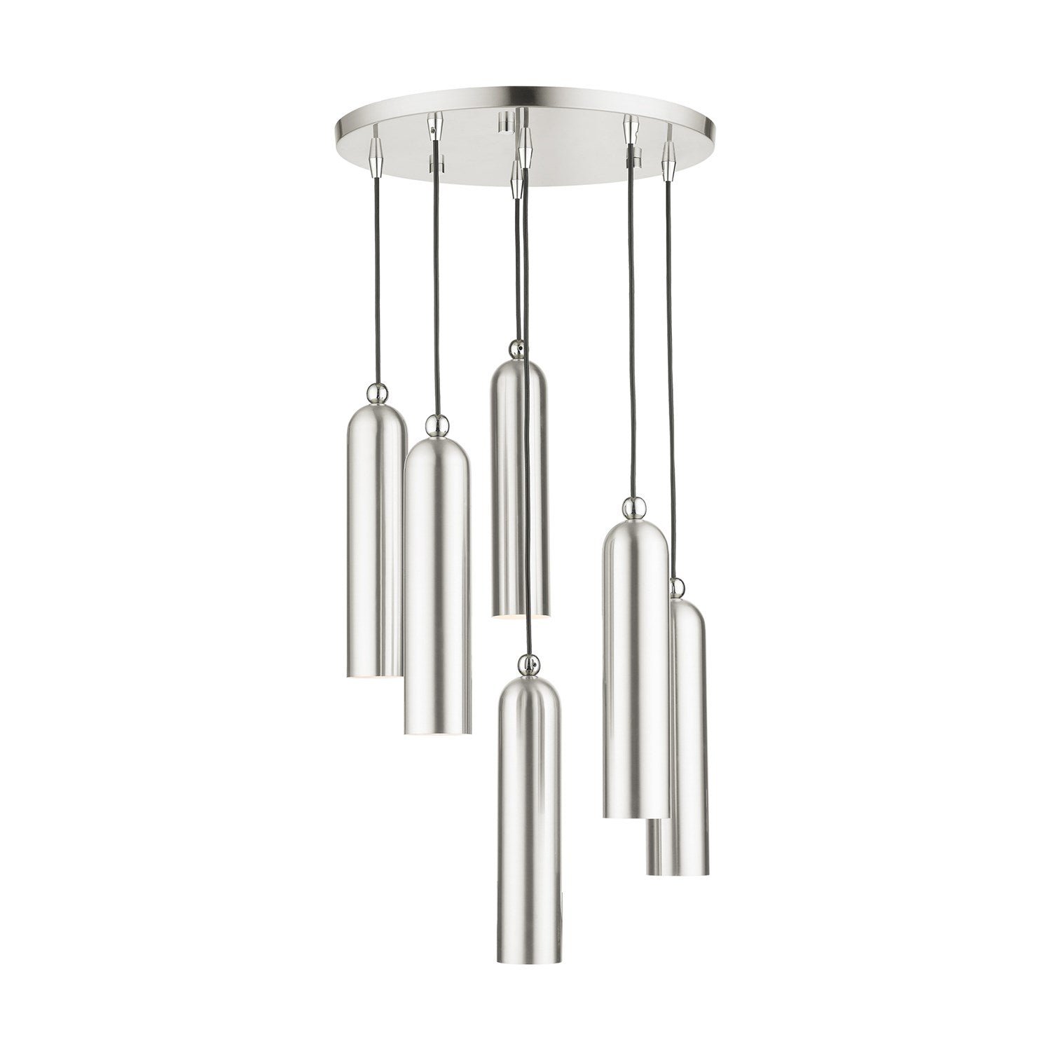6 Light Brushed Nickel Pendant by Livex Lighting