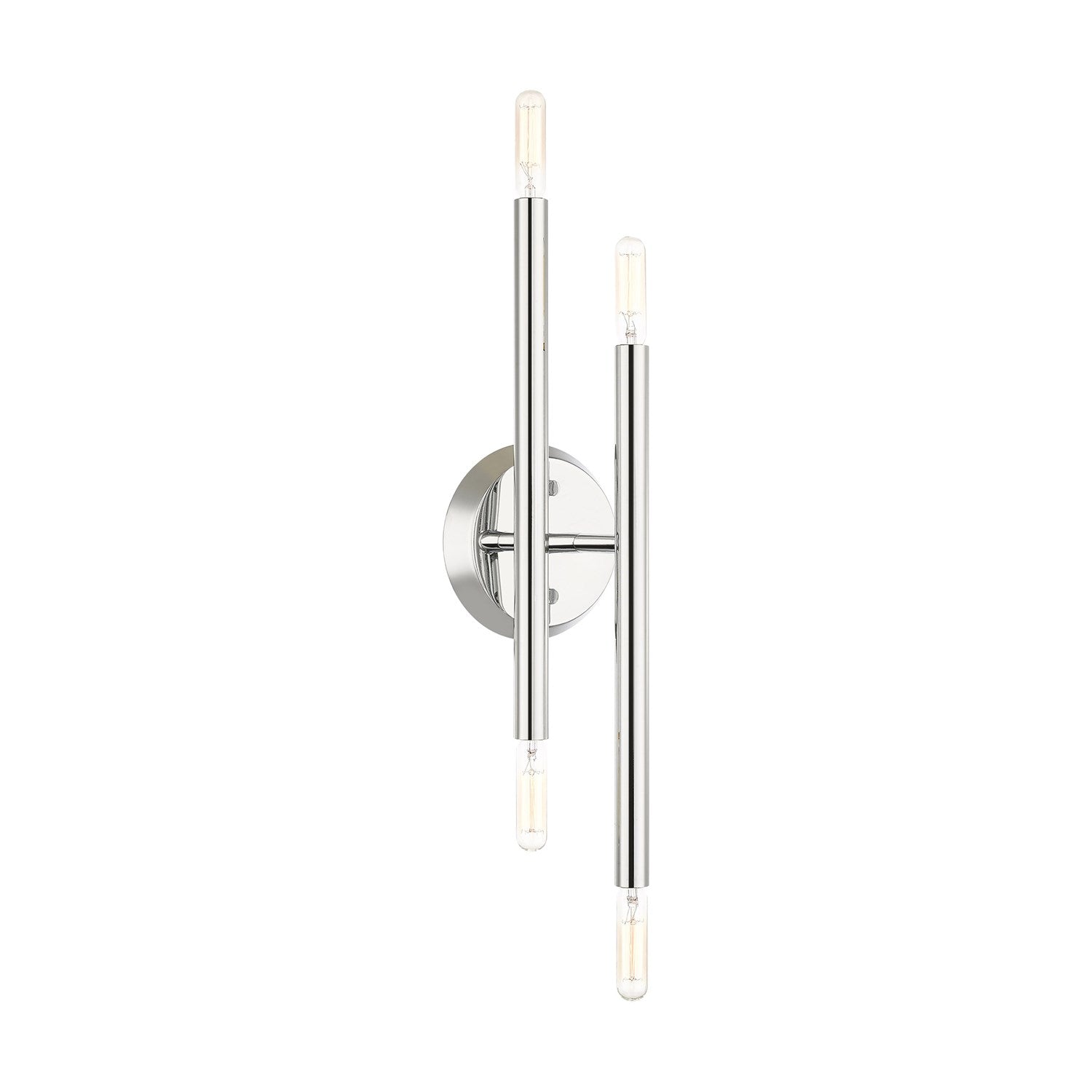 4 Light Polished Chrome Ada Wall Sconce by Livex Lighting