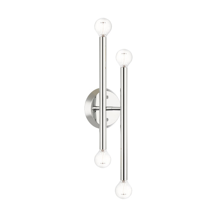 4 Light Polished Chrome Ada Wall Sconce