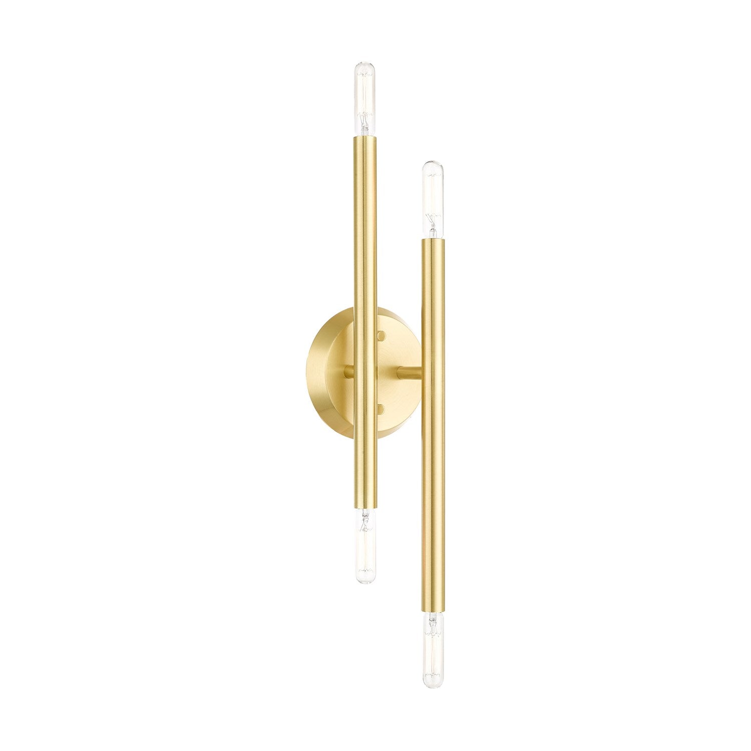 4 Light Satin Brass Ada Wall Sconce by Livex Lighting