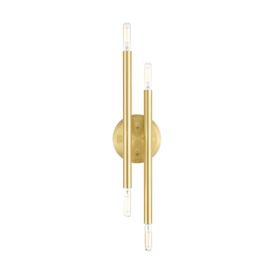 4 Light Satin Brass Ada Wall Sconce