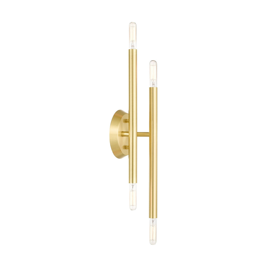 4 Light Satin Brass Ada Wall Sconce