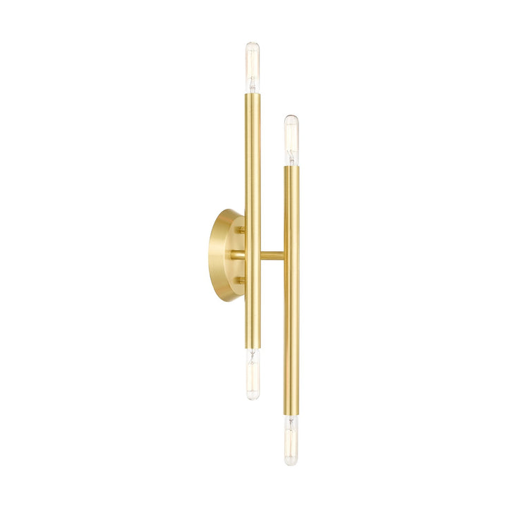 4 Light Satin Brass Ada Wall Sconce