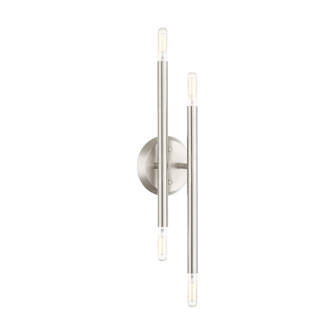 4 Light Brushed Nickel Ada Wall Sconce by Livex Lighting