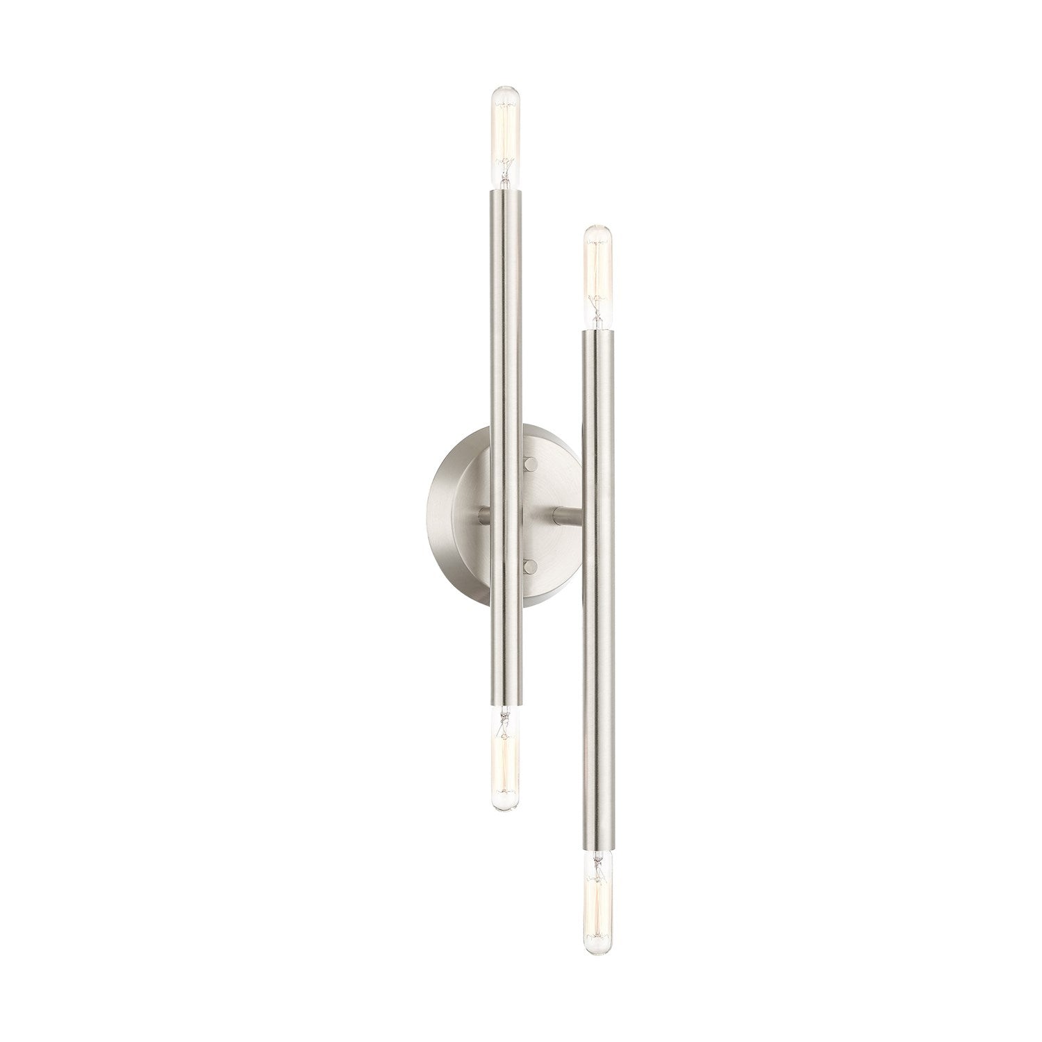 4 Light Brushed Nickel Ada Wall Sconce by Livex Lighting