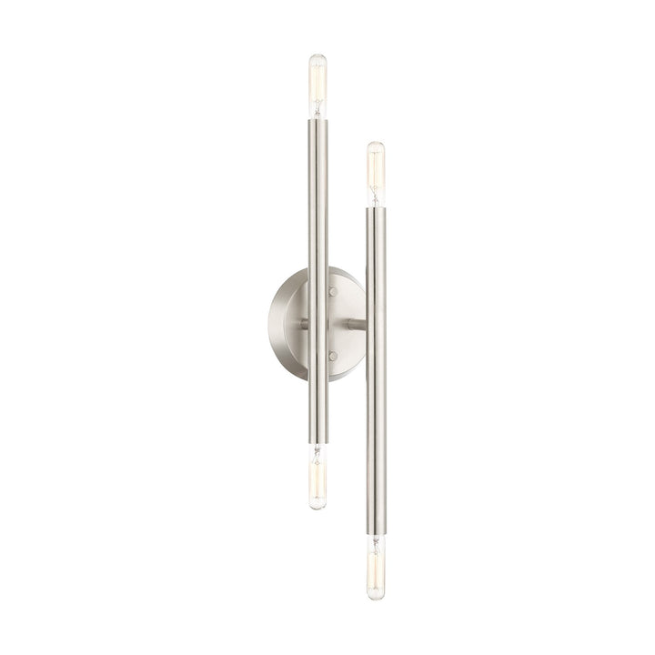 4 Light Brushed Nickel Ada Wall Sconce by Livex Lighting
