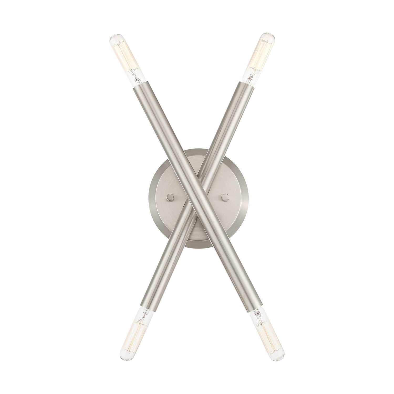 4 Light Brushed Nickel Ada Wall Sconce by Livex Lighting