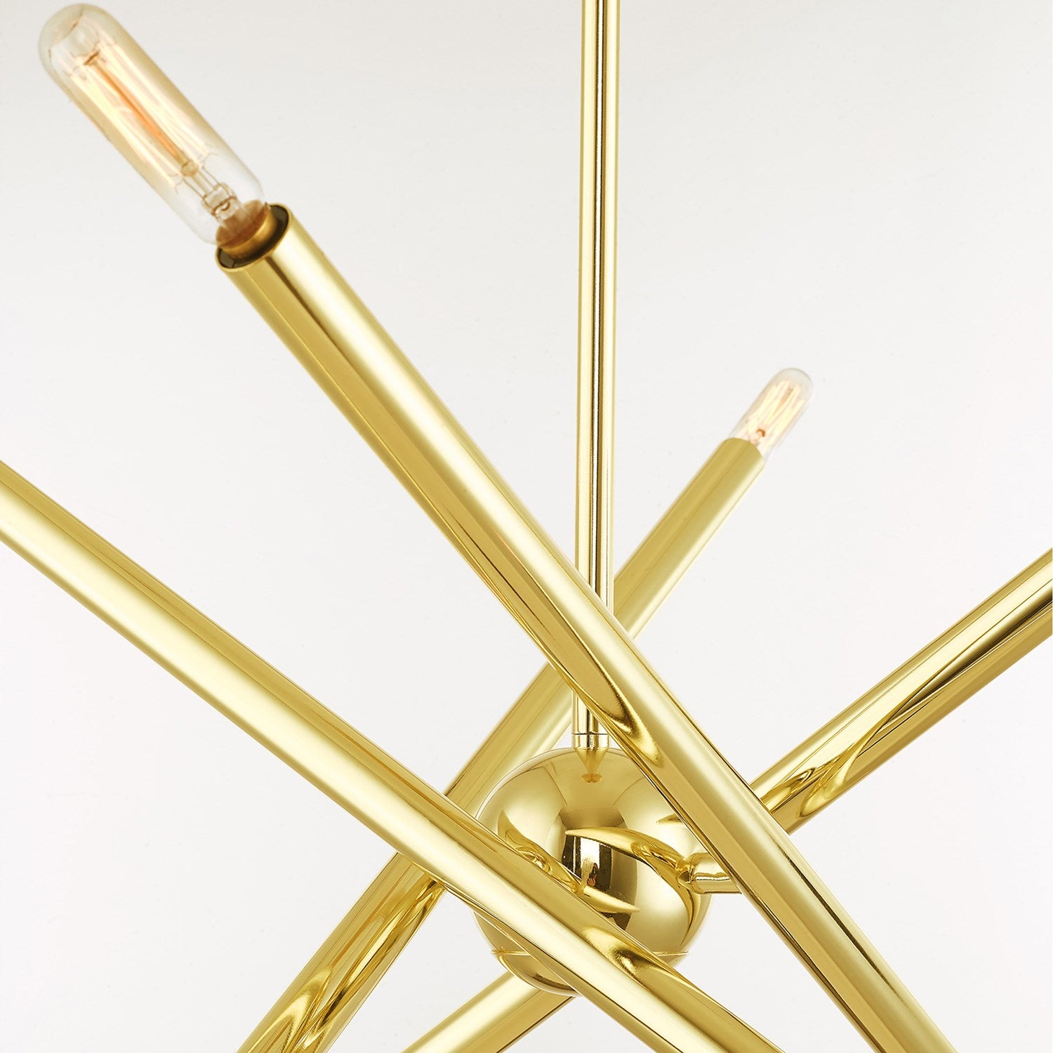 8 Light Polished Brass Chandelier