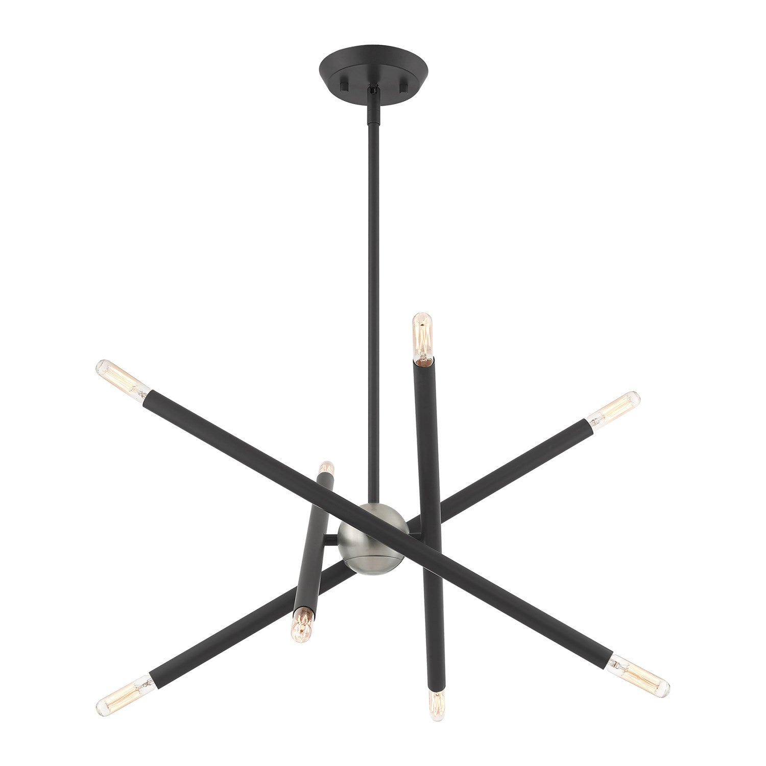 8 Light Scandinavian Gray Chandelier