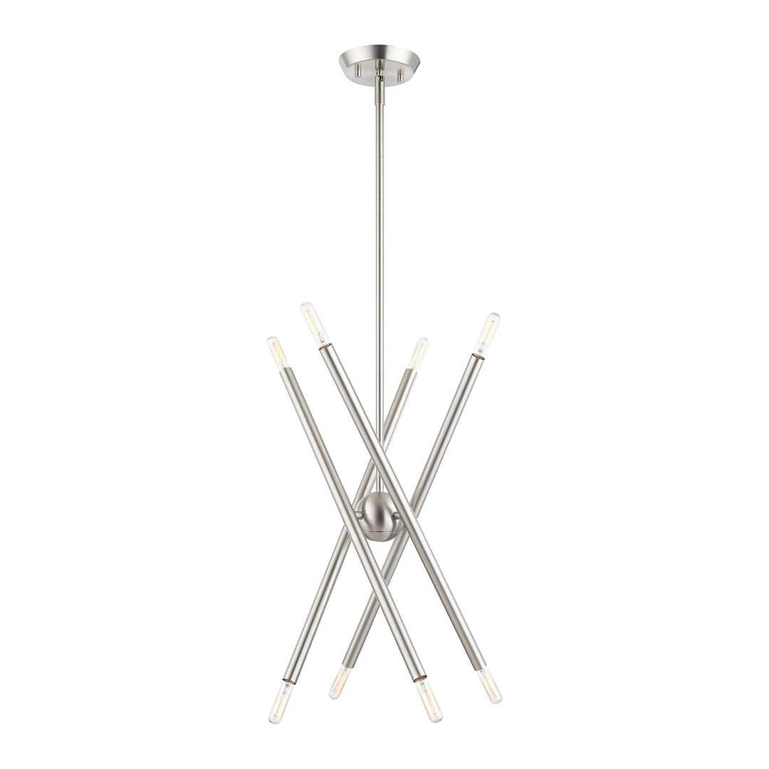 8 Light Brushed Nickel Chandelier