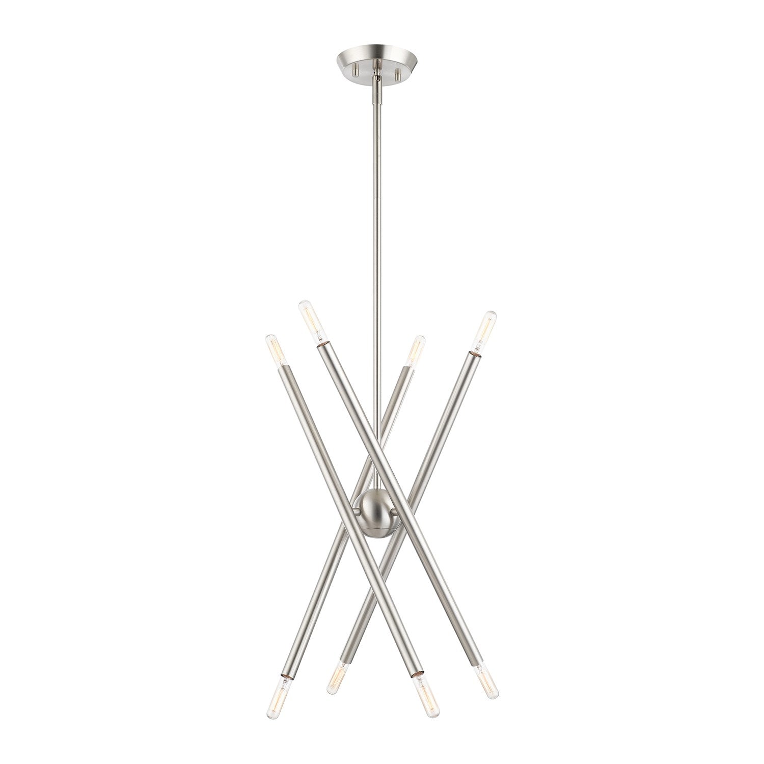 8 Light Brushed Nickel Chandelier