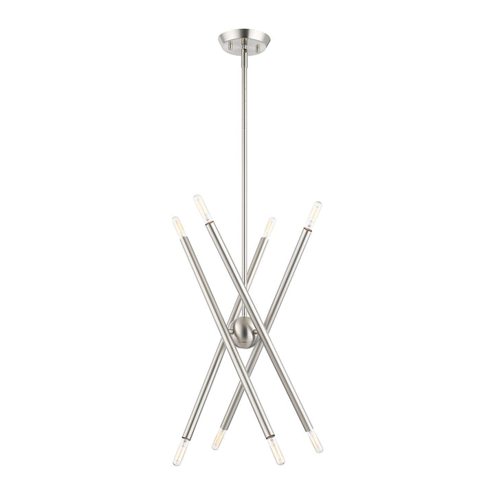 8 Light Brushed Nickel Chandelier
