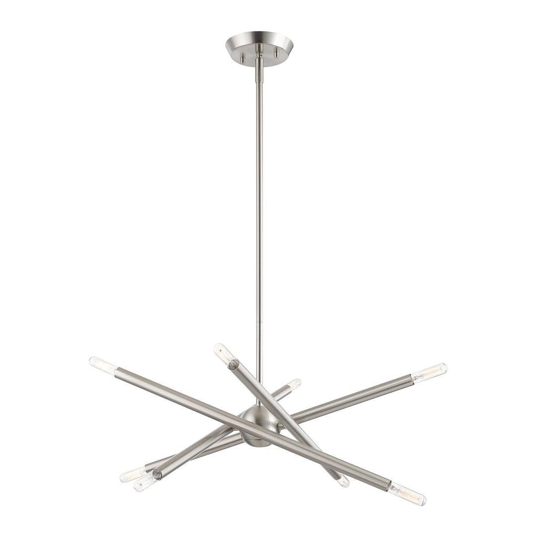 8 Light Brushed Nickel Chandelier