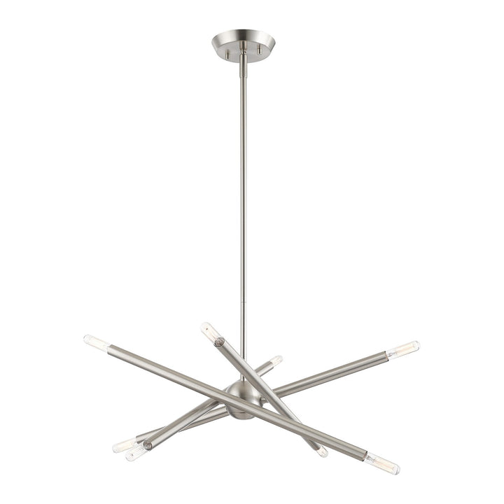 8 Light Brushed Nickel Chandelier
