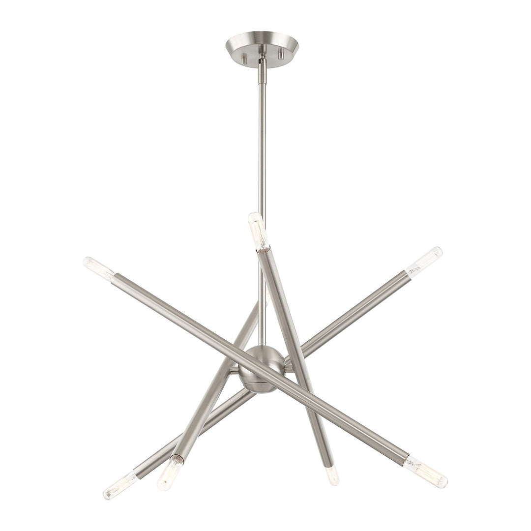 8 Light Brushed Nickel Chandelier