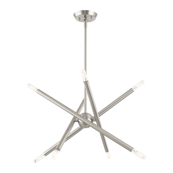 8 Light Brushed Nickel Chandelier