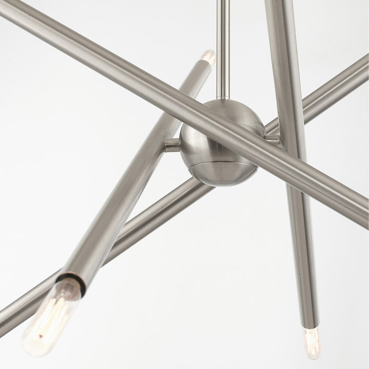8 Light Brushed Nickel Chandelier