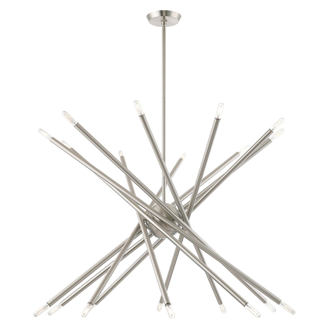 20 Light Brushed Nickel Chandelier