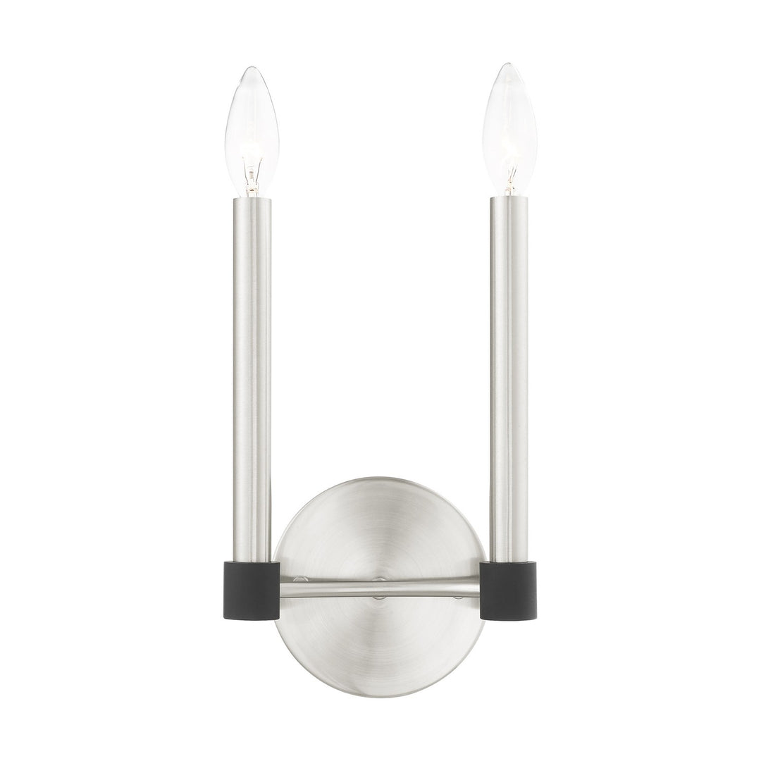 2 Light Brushed Nickel Wall Sconce by Livex Lighting