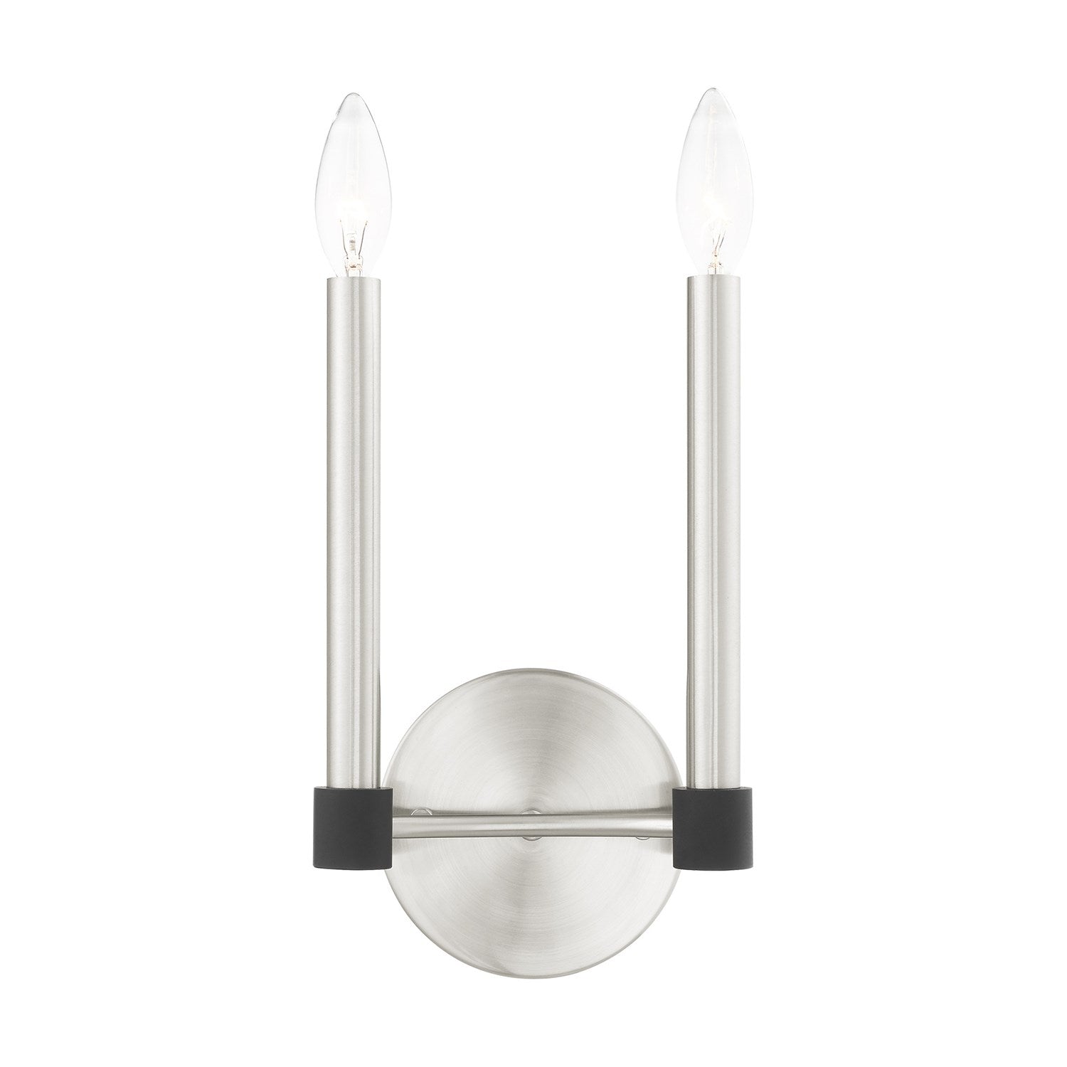2 Light Brushed Nickel Wall Sconce by Livex Lighting