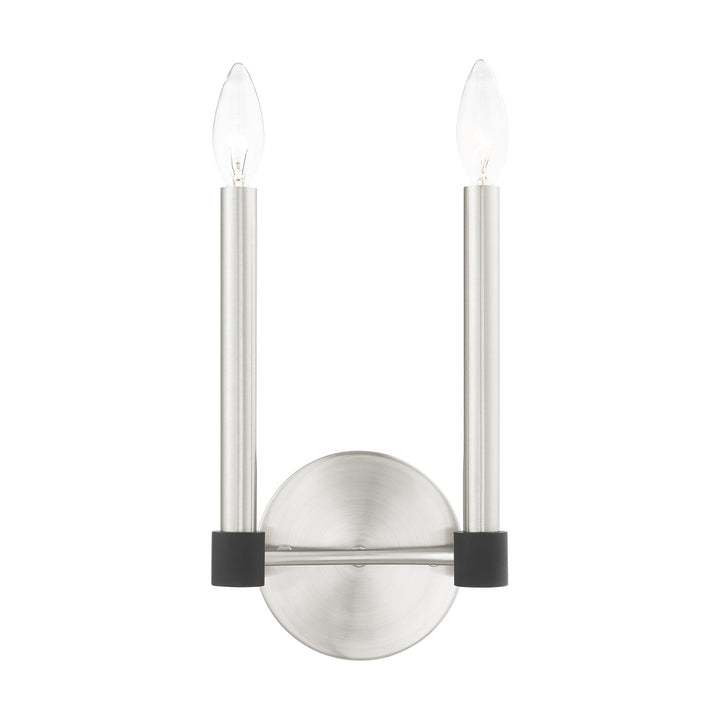 2 Light Brushed Nickel Wall Sconce by Livex Lighting