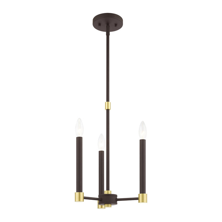 3 Light Bronze Chandelier