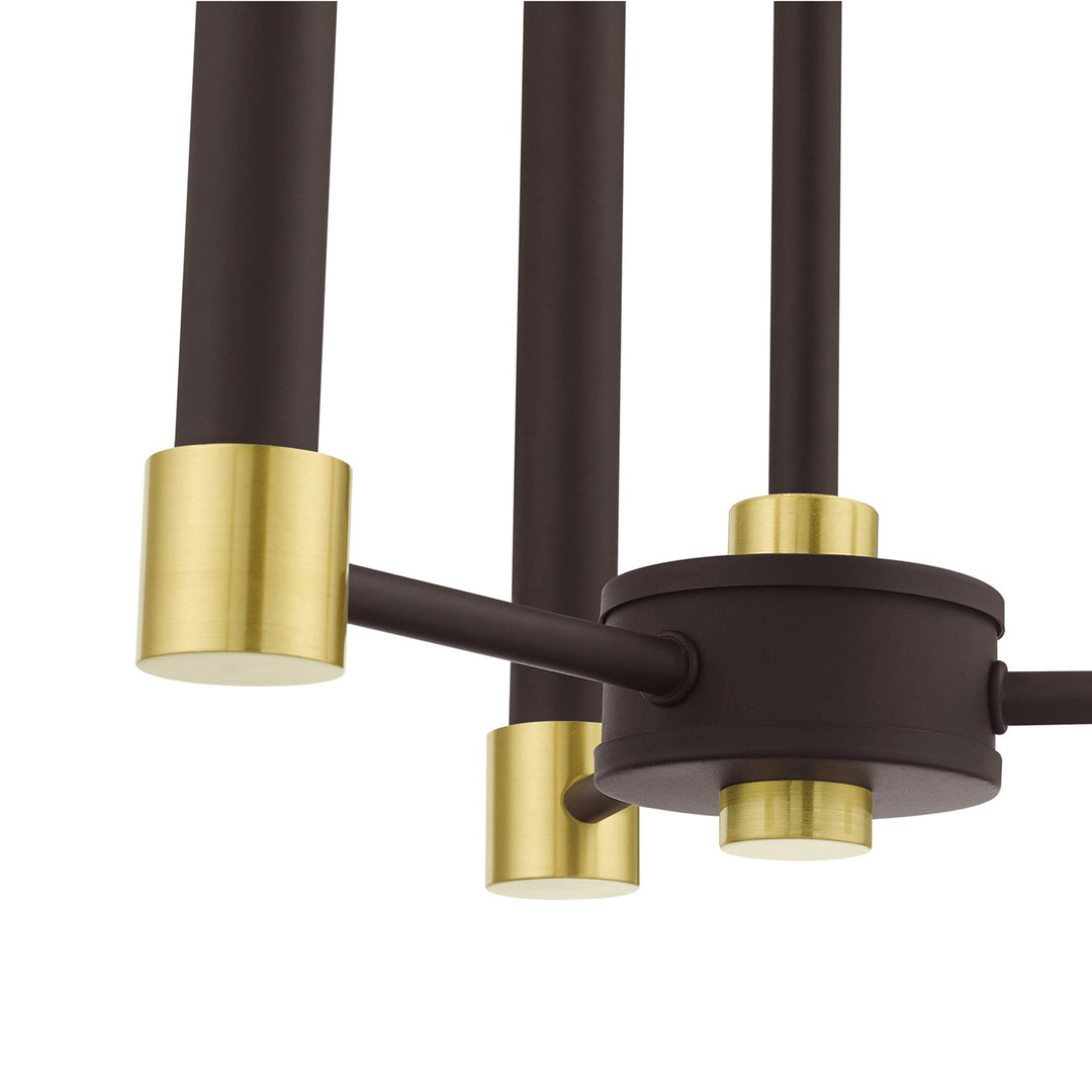 3 Light Bronze Chandelier