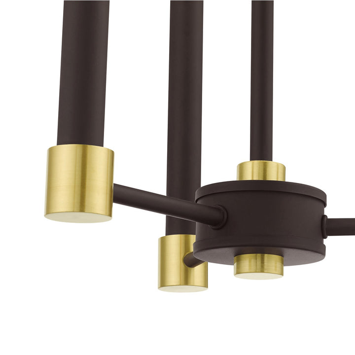 3 Light Bronze Chandelier