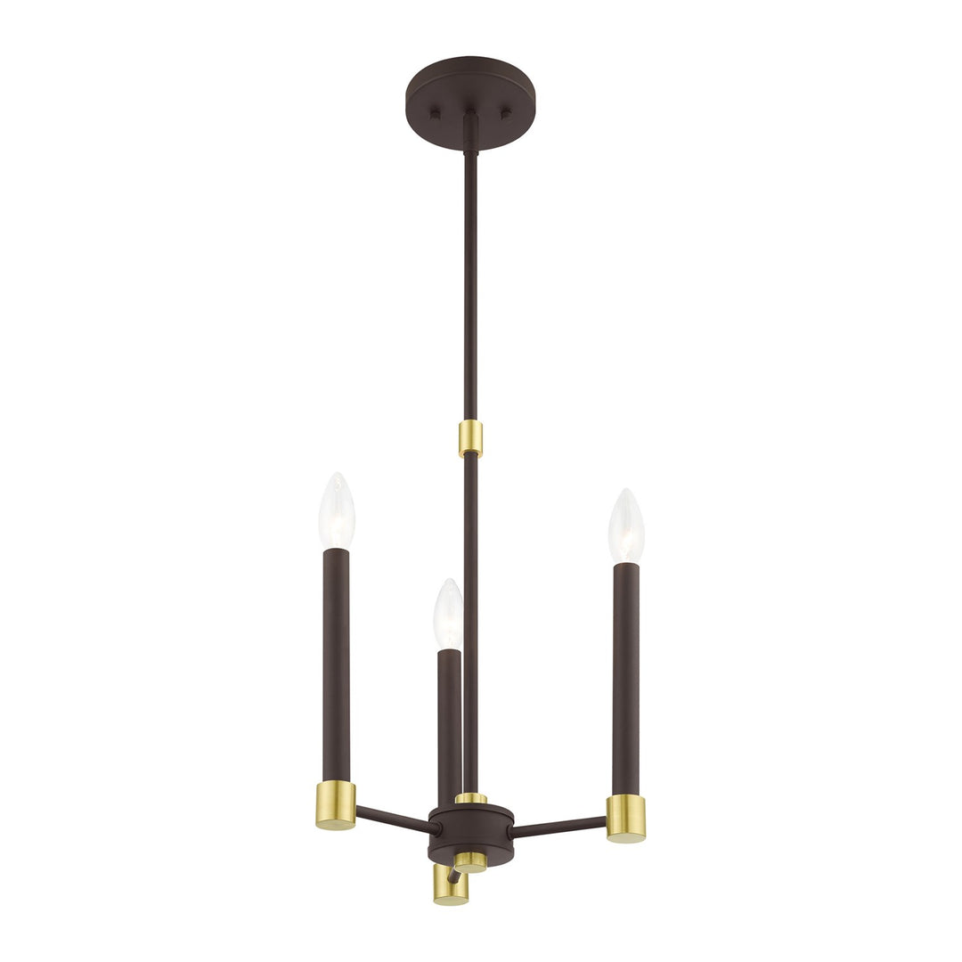 3 Light Bronze Chandelier