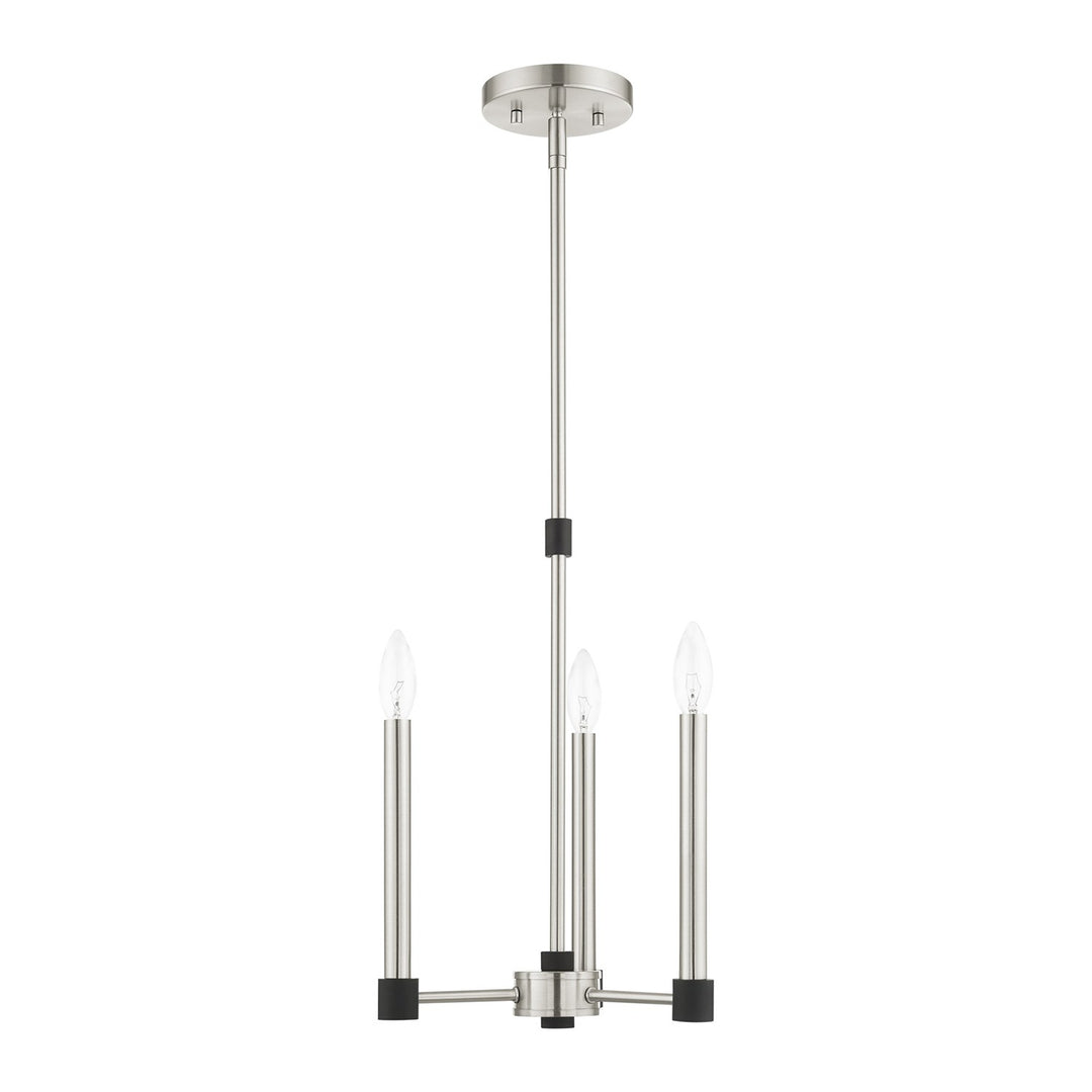 3 Light Brushed Nickel Chandelier